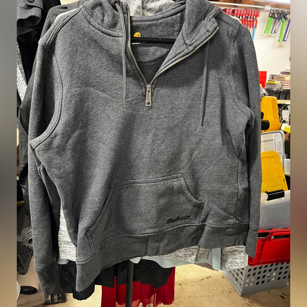 Carhartt gray quarter zip sweatshirt